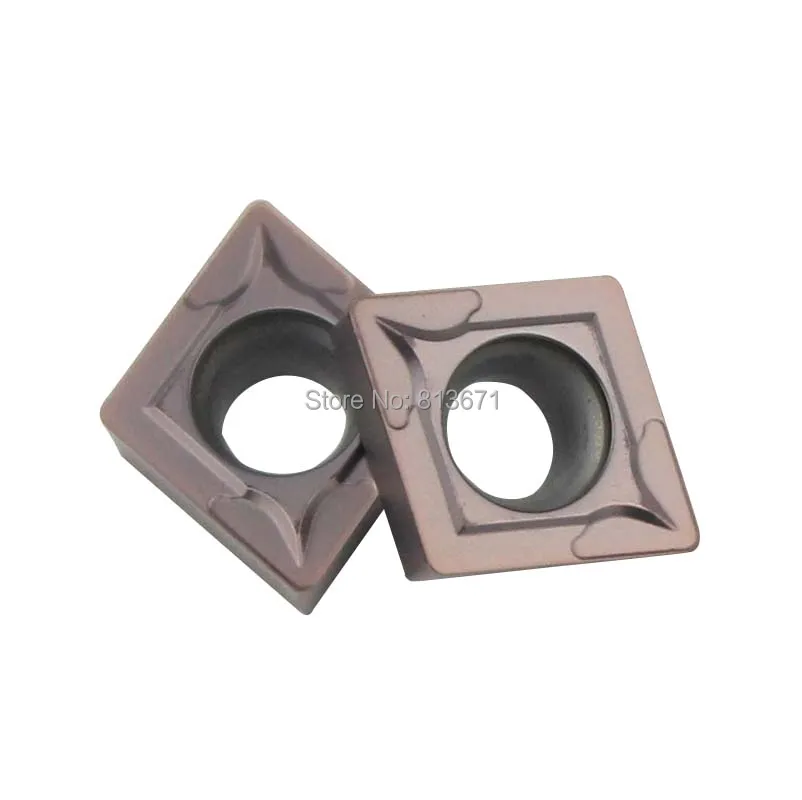 Outils de tournage CCMT060204/08 CCMT09T304/08 CCMT120404/08, inserts de lame en carbure pour le travail de traitement de l'acier, 10 pièces