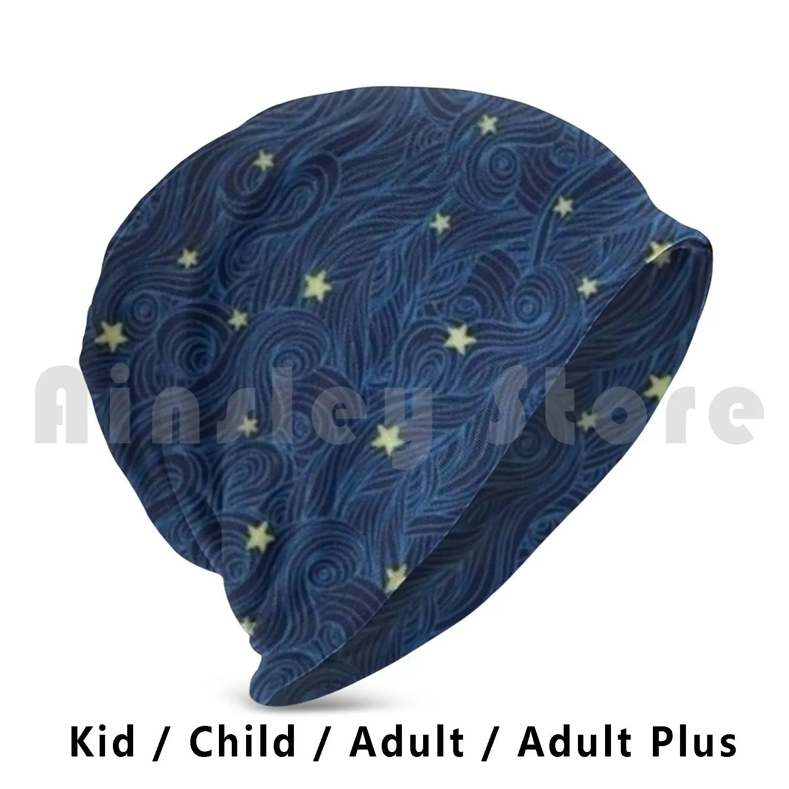 Stars Design Beanies Knit Hat Hip Hop Stars Starry Night Star Star Backpack Backpack Star Star Timothee