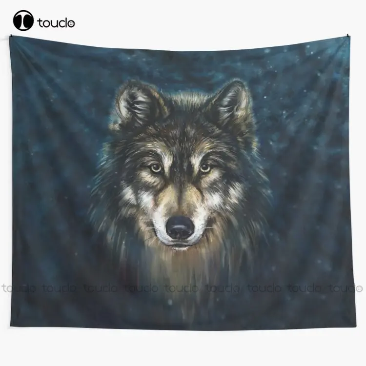 Artistic Wolf Face Tapestry Tapestry Website Tapestry Wall Hanging For Living Room Bedroom Dorm Room Home Decor Wall Covering