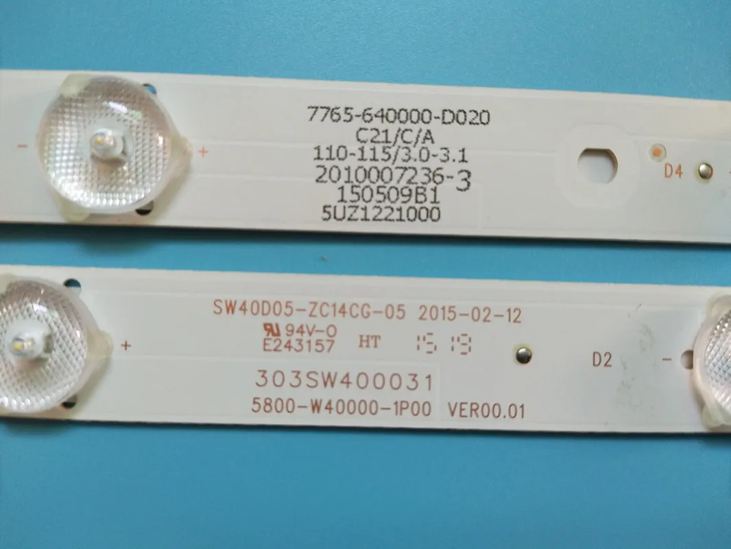 

New 40 PCS 5LED 380mm LED Backlight stirp for 40E6000 40E3000 40E3500 40E3500 5832-W40000-2P00 5800-W40000-3P00 2P00 1P00