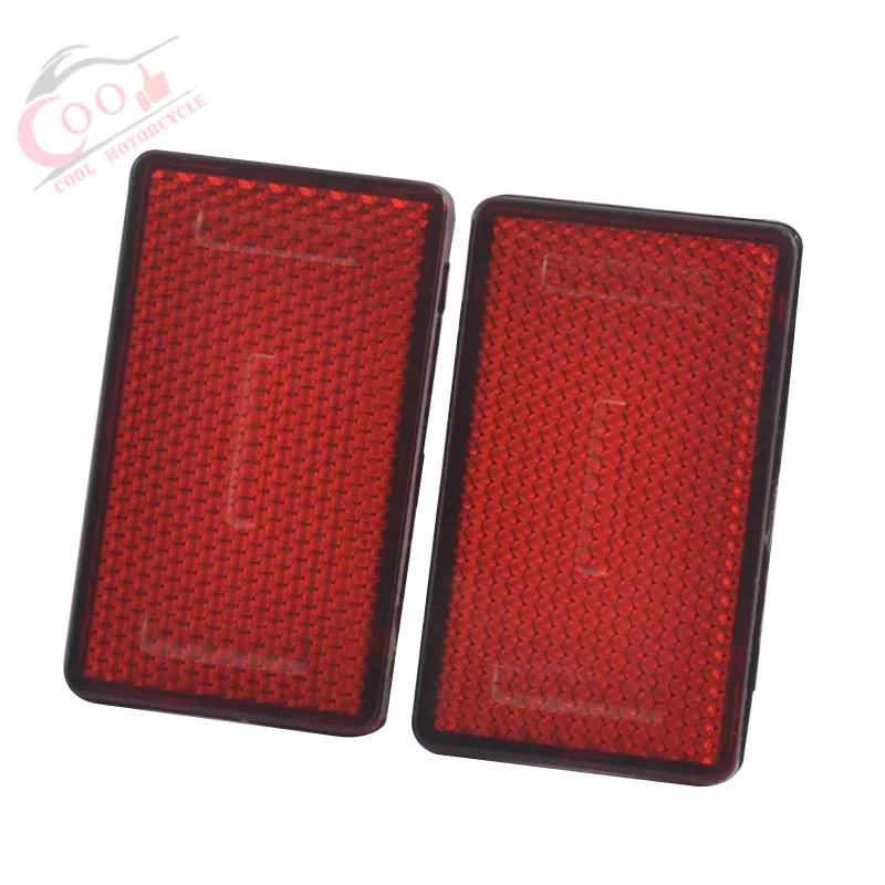 2pcs Motorcycle Accessories Front Fork Leg Reflectors Rectangle Sticker Cover for BMW K1200RS K1200GT R1200RT R1200GS R1200R