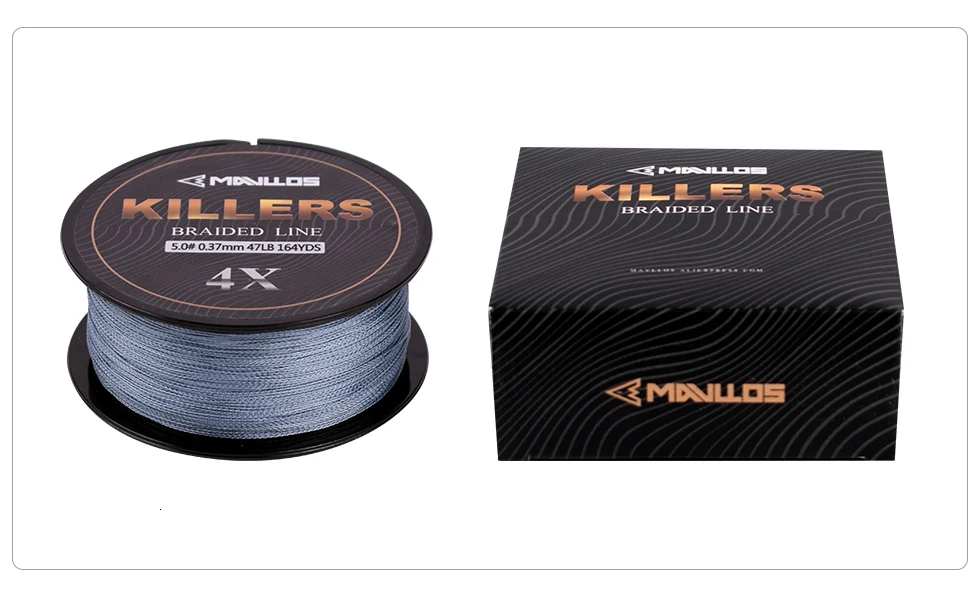 Mavllos Killer Geflochtene Angelschnur 150m/220m 0,06-0,6mm 4-121Lb 4-Strang Superstark Salzwasser Multifilament PE Angelschnur – Detail 16