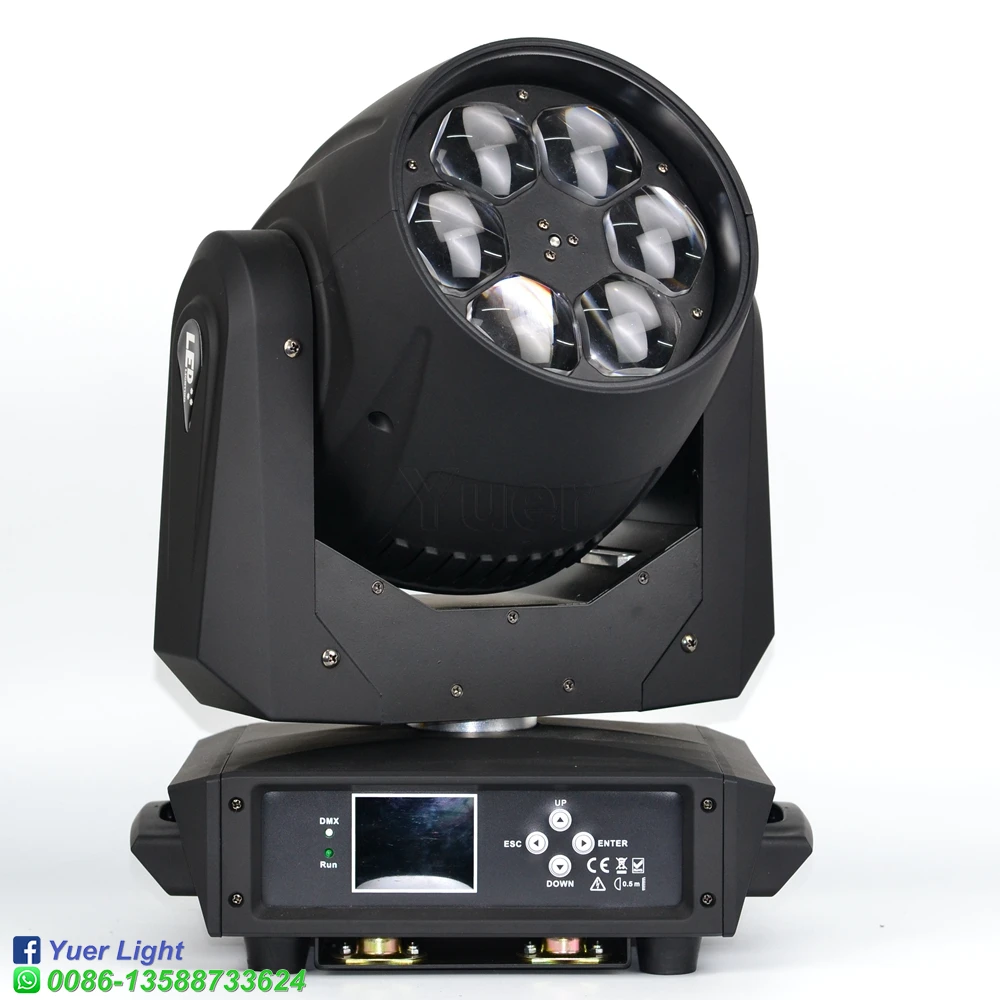 4Pcs/Lot LED 6x40W Wash Beam Zoom Moving Head LED Stage Light RGBW 4IN1 10/17 DMX Channels For Professional DJ Disco Party