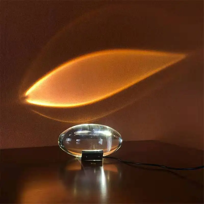 Modern Simple Creative Bedside projection LED table lamp Sky Angel Eyes Comet Crystal Table Lamp Atmosphere Lighting