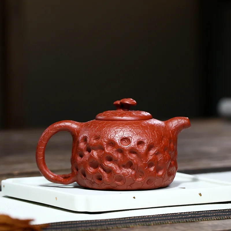 teapot pure handmade famous raw ore Dahongpao Gongchun teapot traditional style strength school 240C inner wall seal