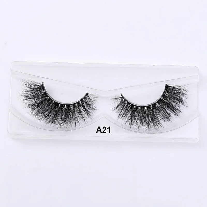 3D Mink Eyelashes Upper Real Mink Lashes Soft Natural False Eyelashes 1 pair Handmade Fake Eye Lashes Extension