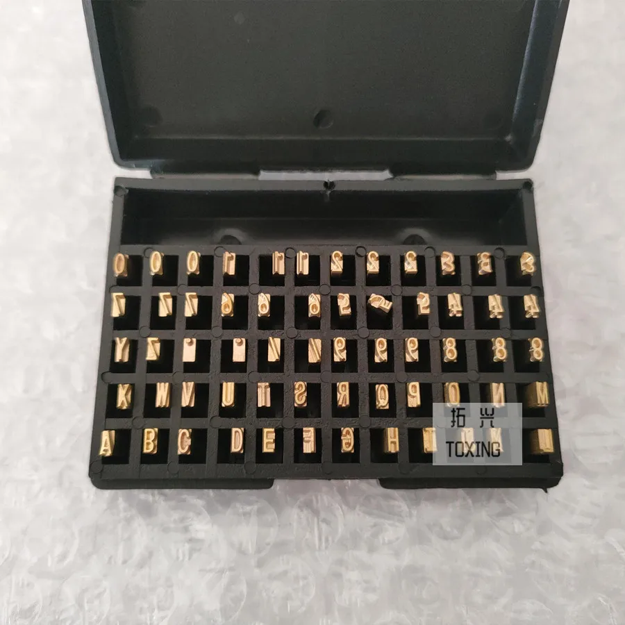 Hot stamping letters for DY-8 coding machine letters for 241B machine  Copper font production date coding