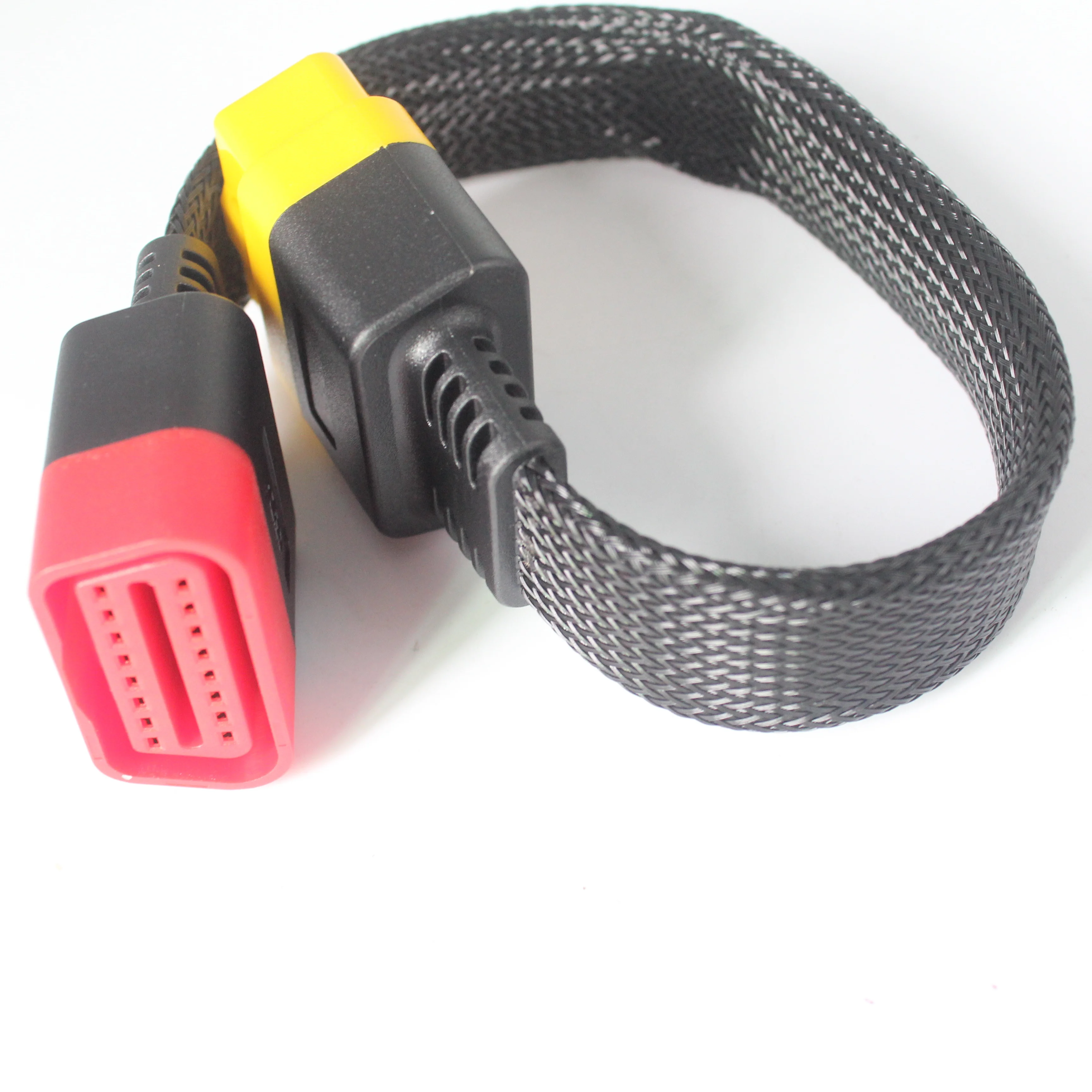 Cable de extensión OBD para coche, adaptador de conector Obd2 de 16 Pines, cuello de cisne Flexible, Cable macho OBDII