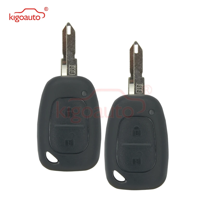 Kigoauto 2pcs Remote key shell case 2 button NE73 blade 2002 2003 2004 2005 2006 2007 2008 2009 2010 for Renault Master Traffic