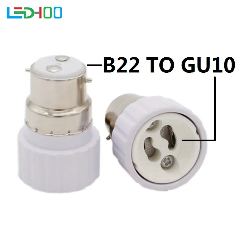 NEW B22 to GU10 Light Lamp Bulbs Adapter Converter Holder Universal Light Converter Socket Change