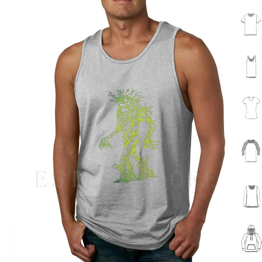 Treebeard Ents Attack Isengard Green Forest Version Tank Tops Vest Sleeveless Gondor Middle Earth Tolkien Aragorn