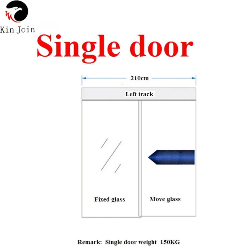 Sliding Glassdoor use Automatic Induction TRANSLATION GATE Single door(Controller,motor,tooth belt,remote control are included)