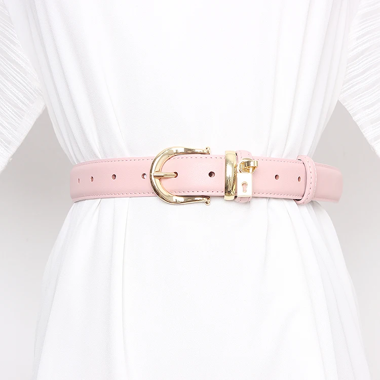 ผู้หญิงรันเวย์แฟชั่นของแท้หนังล็อค Cummerbunds หญิงชุดรัดตัวเข็มขัดตกแต่งเข็มขัดกว้าง TB1860