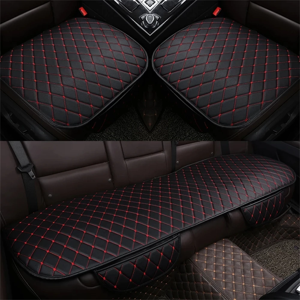 PU Universal Car Seat Covers Protector Seats Cushion Mats For AUDI Q3 Q5 A1 A4 A7 SQ5 A6 S7 S8 A3 Q7 TT Q4 e-tron Q8 S1 S3 RS4 R