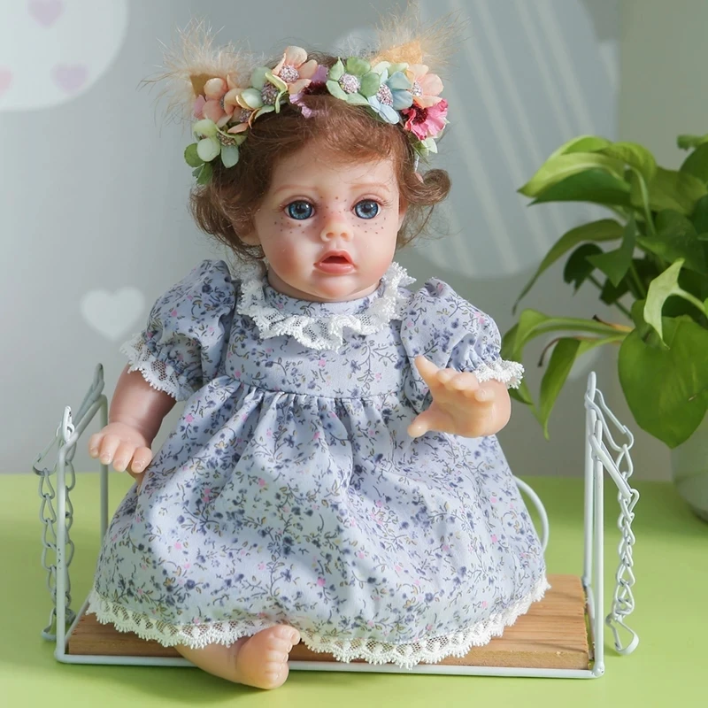 

new 30CM finished doll reborn Flo fairy bebe girl doll lifelike real touch soft body mini doll cute doll for collectors