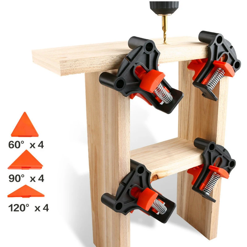 90 Graden Haakse Clamp Bevestiging Clips Fotolijst Hoek Klem Houtbewerking Hand Tool Positionering Armatuur Thuis Diy Tool