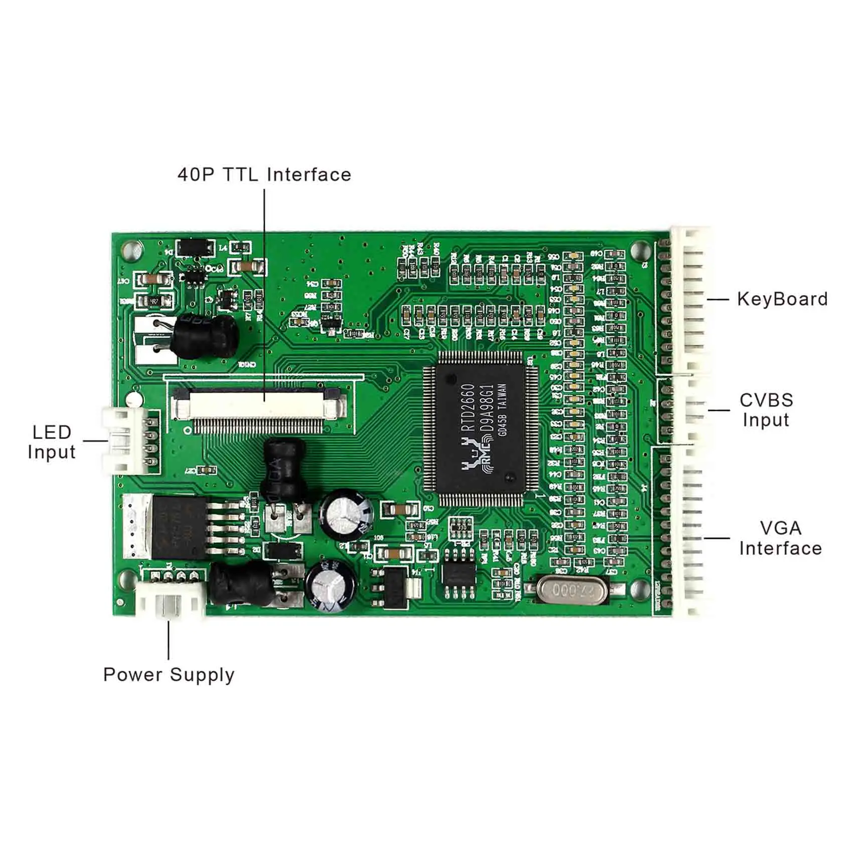 4.3inch VS043T-001A 480X272 TFT-LCD Screen With VGA+2AV LCD Controller Board