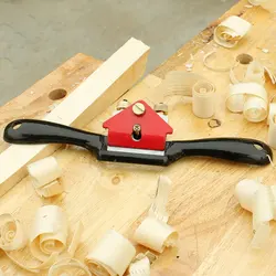 Adjustable Plane Spokeshave Woodworking Hand Planer Trimming Tools 9 Inch Wood Hand Cutting Edge Chisel Tool with Screw