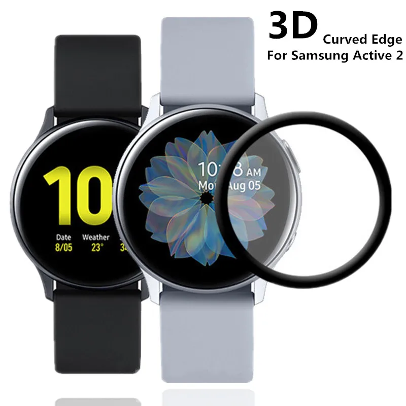 Smart Watch Film For Samsung Watch Active 2 40mm Suitable Curved Soft Film Glass Screen Protectors for Samsung Watch Active 44mm