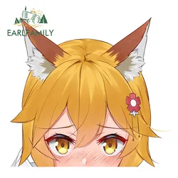 EARLFAMILY 13cm x 11.7cm for Senko San Peek Car Stickers Camper Funny Decal Vinyl Waterproof Sunscreen RV JDM Car Accessories