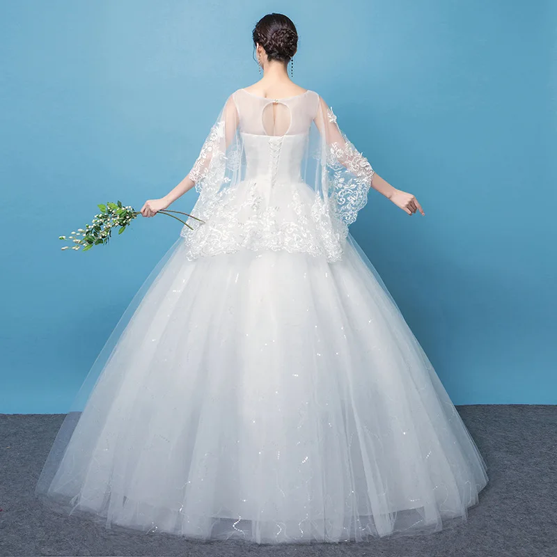 Vestido De Novia De talla grande para chica, elegante vestido De Novia coreano personalizado, barato, 2021