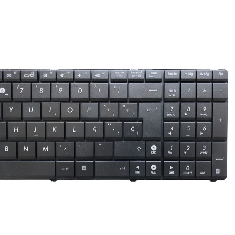 Teclado SP/español para ordenador portátil, accesorio para Asus X53 X54H k53 A53 N53 N60 N61 N71 N73S N73J P52 P52F P53S X53S A52J X55V X54HR X54HY