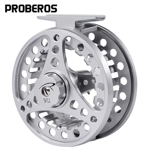 Imagen 1 del producto PROBEROS-Rueda de pesca con mosca, carrete de pesca con mosca de 3/4-5/6-7/8 WT, carrete de pesca con mosca de aluminio, máquina CNC de corte, árbol grande, fundición a presión