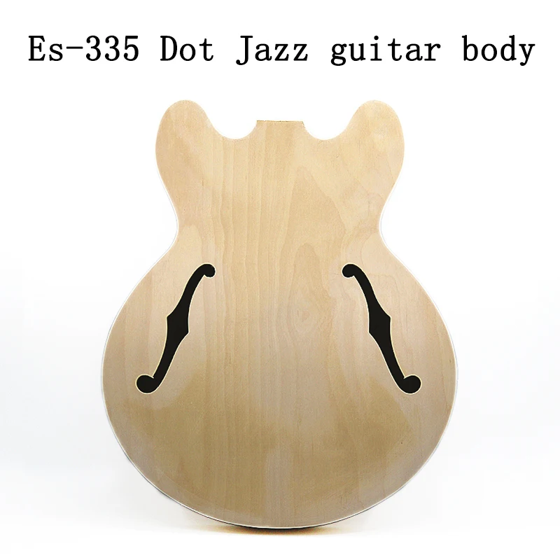 The es-335 Dot jazz guitar body is made of solid wood with maple plywood on the back and side panels