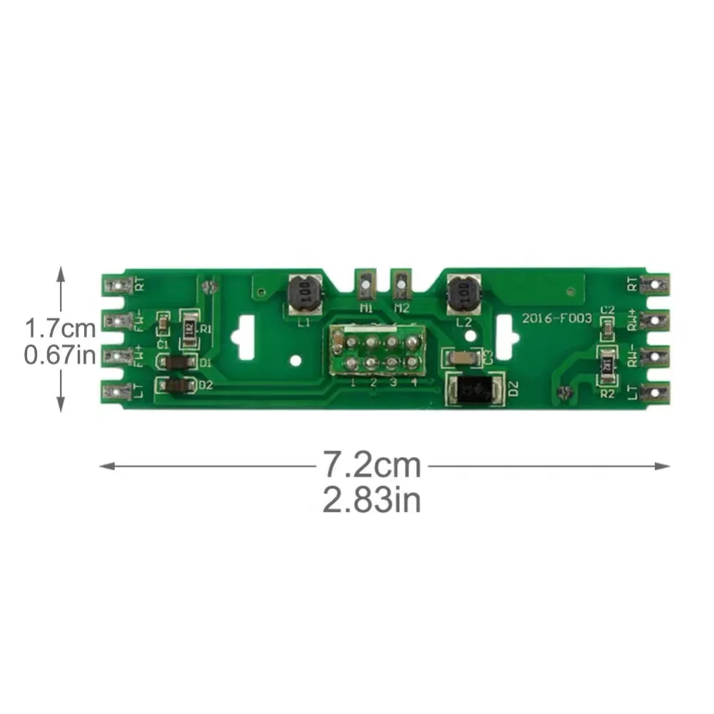 HO 1:87 Scale Train Model PCB Circuit Board With Resistance for Bachmann Train Model - Upgrade Version