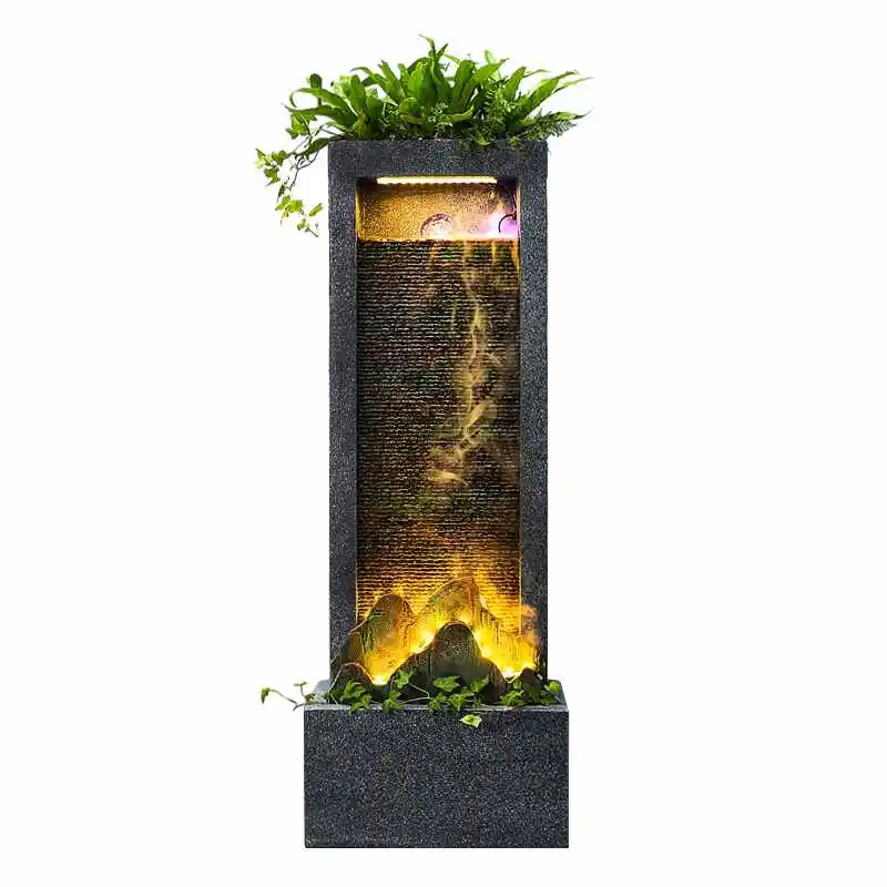 TT Water Fountain Living Room Entrance Humidifier Waterscape Office Landscape Indoor Decoration