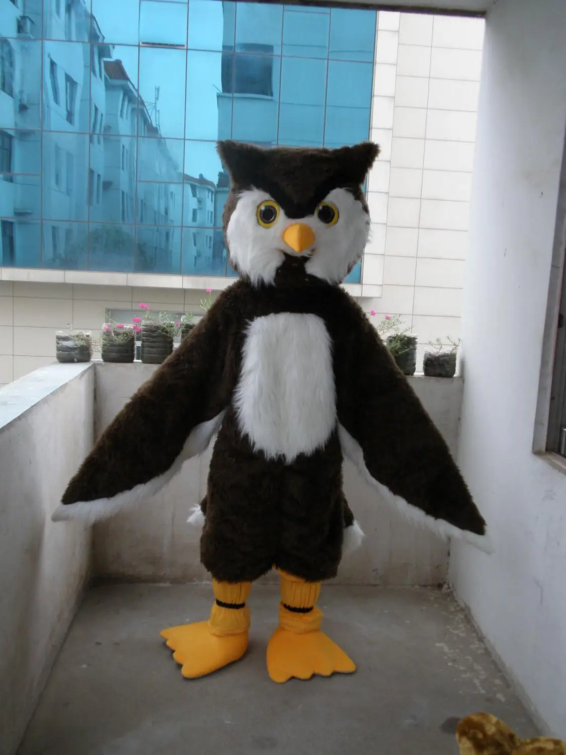 Costume de mascotte de hibou brun, nouvelle Version, déguisement de fête d'anniversaire pour adulte, tenue d'halloween Cosplay, vêtements de noël