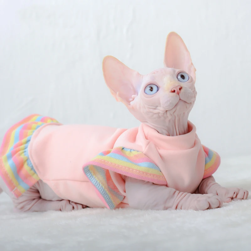 

Cat Dog Clothes New Design Cotton Kitten Hoodies Soft Sphynx Costumes Winter Warm Small Medium Dogs Cats Coat Jacket Clothing