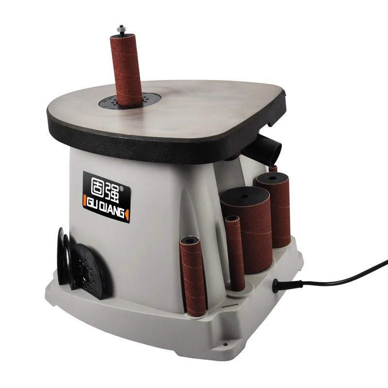 14 Inch Electric Desktop Column Type Belt Sander Electric Table Belt Professional Grinding Machine With Accessories