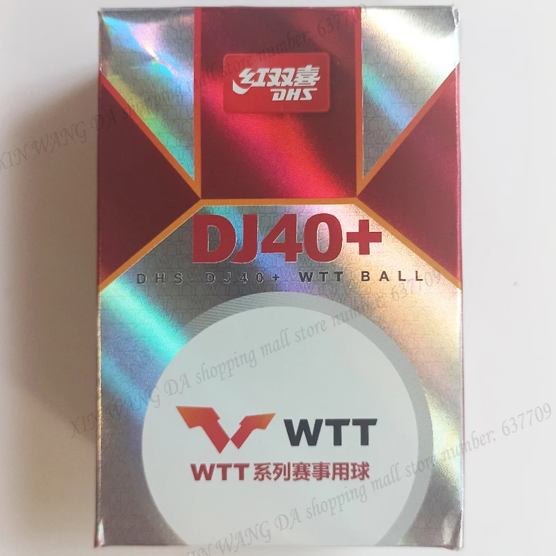 Original DHS DJ40+ 2021 WTT 2020 Tokyo ITTF  table tennis ball for table tennis racket ping pong game