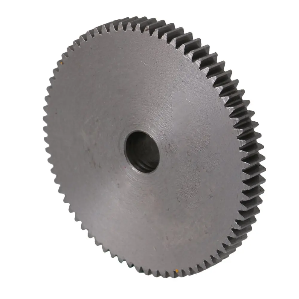 6mm Dia Bore 72 Teeth 0.5 Modules Motor 45# Steel Gear Wheel Top Screws