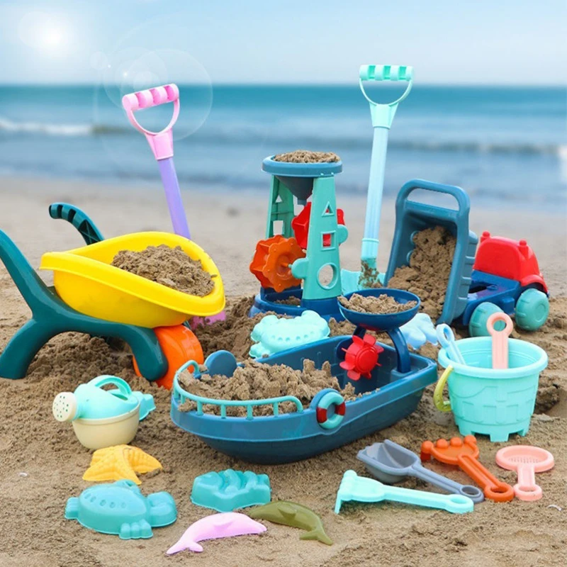 Beach Toys For Children Baby Playing In Water Toys Sand Box Set Kit Sand Table Sand Bucket Summer Toys Beach Toy Set For Beach