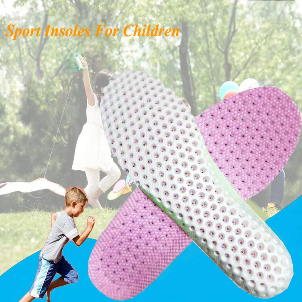 Kids Insoles For Children Sport Shoes Boys Girls Teenage Men Honeycomb Memory Foam Full Pads Breathable Running Soft Soles