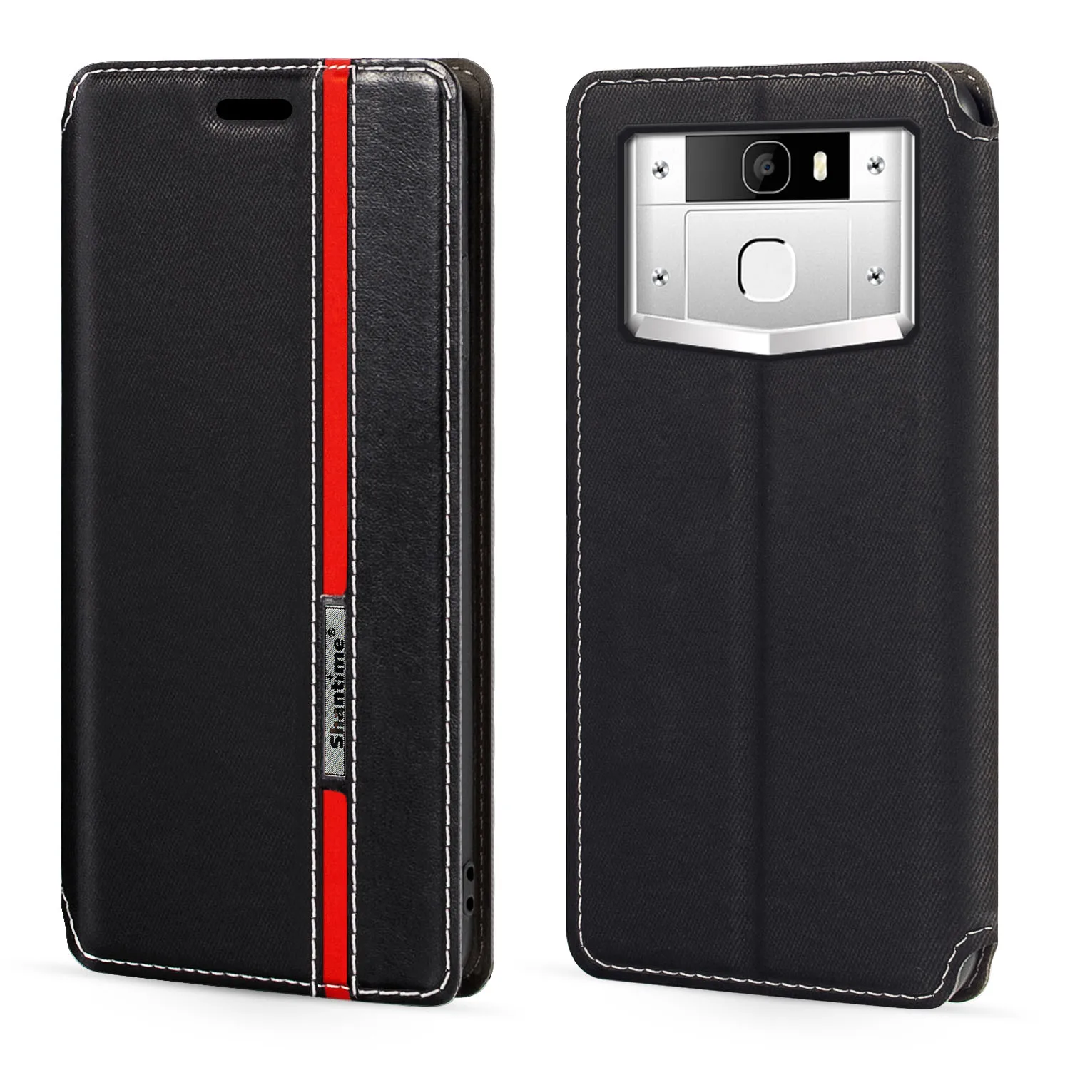 For Oukitel K10000 Pro Case Fashion Multicolor Magnetic Closure Leather Flip Case Cover with Card Holder 5.5 inches