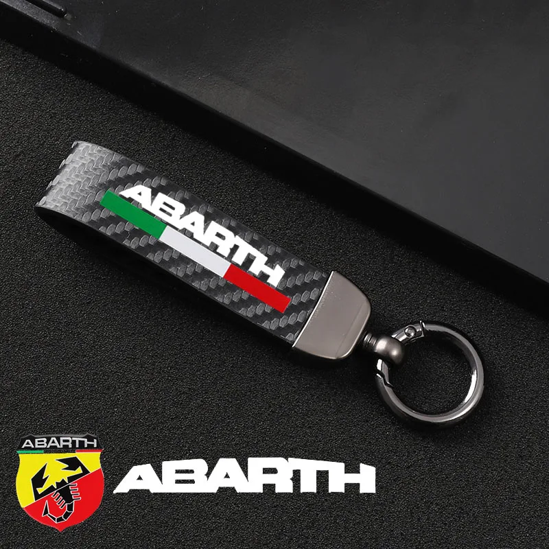 Brelok z włókna węglowego do samochodu Fiat Abarth 595 Abarth 500 abarth 124, pająk