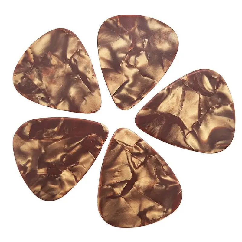 Médiator de guitare Pearloid Brownl, acoustique, basse électrique, plectre de guitare, mince, moyen, lourd, lot de 100 pièces, expédition rapide 316