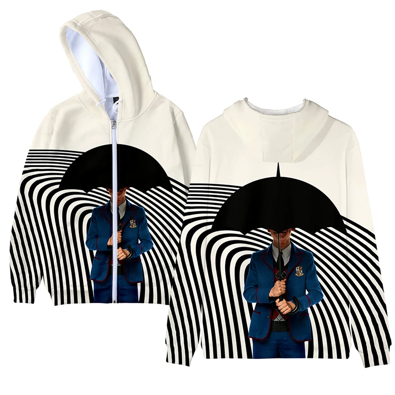 

The Umbrella Academy Super Hero 3d Hoody Costume Fashion Men Women Zipper Hoodies Jacket Tops Long Sleeve Hooded Sweatshirts 4XL