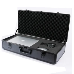 700x270x150mm Toolbox Aluminum Tool Box Impact Resistant Safety Case Equipment Camera Storage Suitcase with Pre-cut Foam