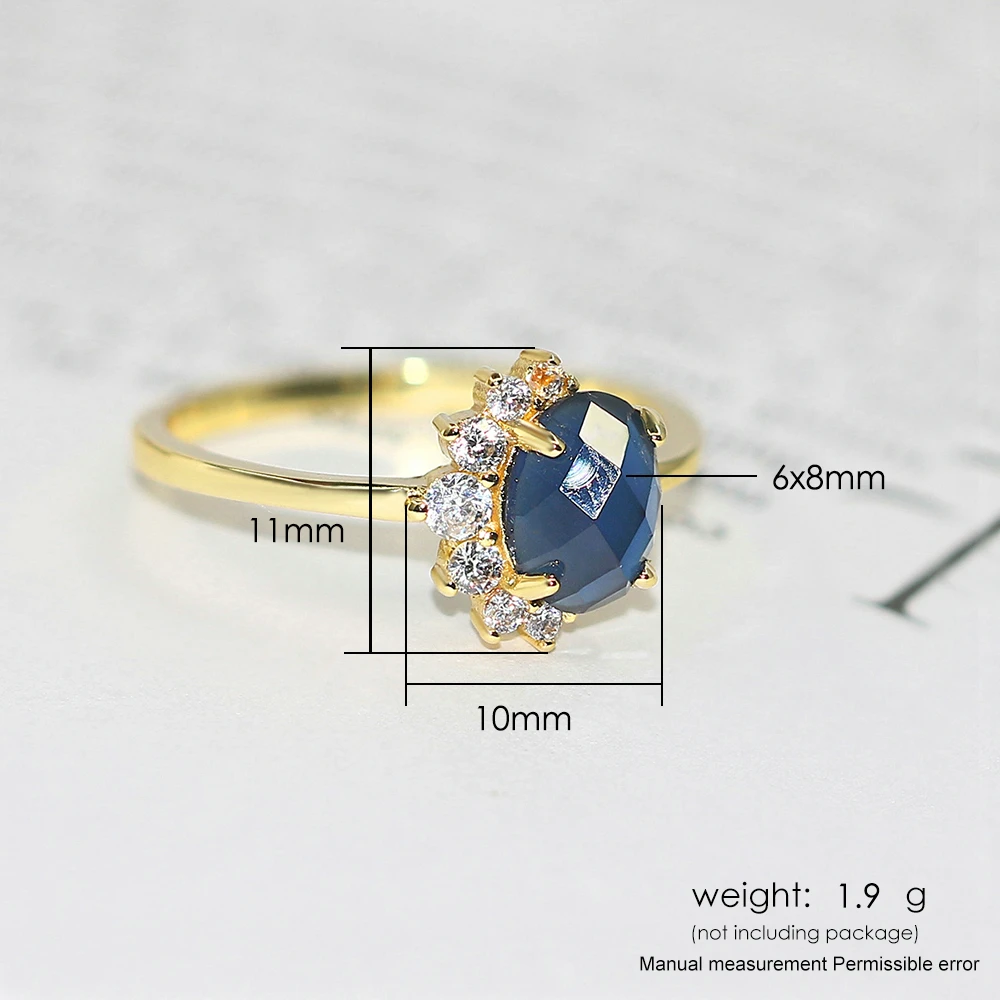 ZHOUYANG Wedding Rings For Women Unique Cute Oval Multicolor Candy Stone CZ Light Gold Color Proposal Gift Fashion Jewelry R860