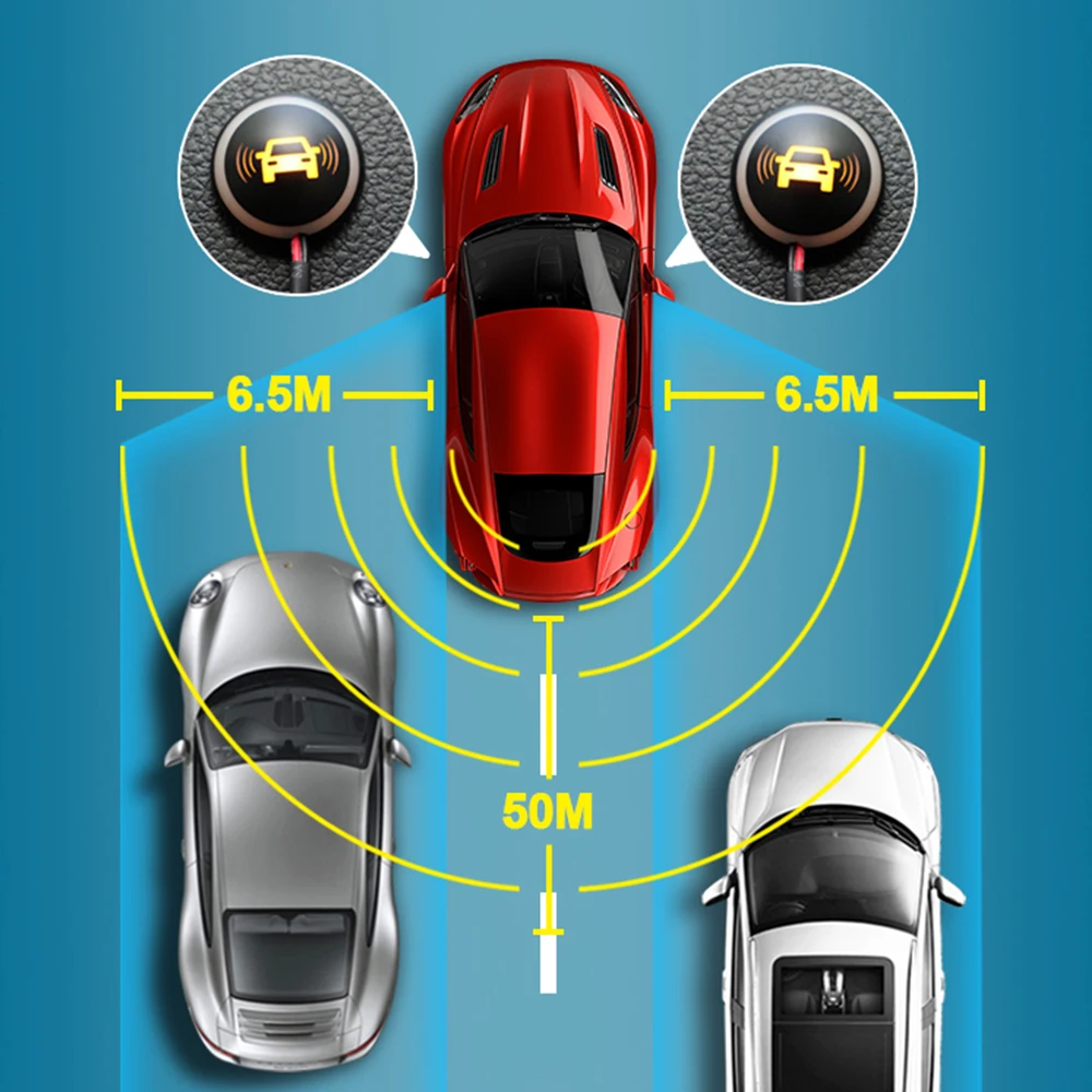 Car BSD Radar Monitoring System Microwave 77GHz Blind Spot Sensor Lane Changing Auxiliary Reversing Radar Sensor Warning