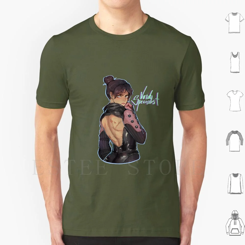 Camiseta especialista Wraith-Void (Lendas Apex) de algodón para hombre, 6xl, Wattson Apex Legends Apex, piel legendaria, especialista vacío