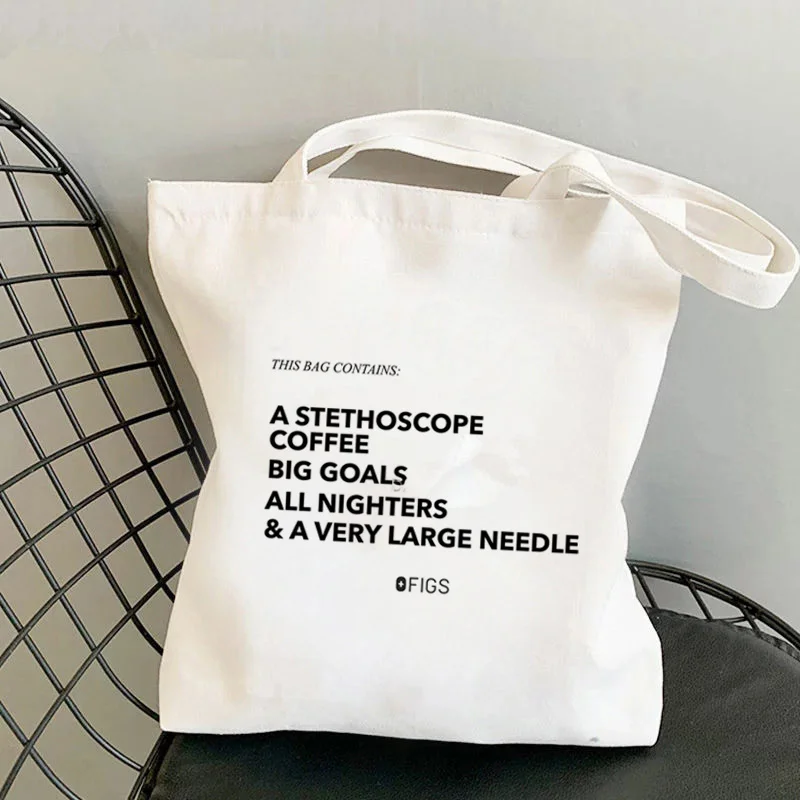 2021 Shopper Fable Floral Aesthetic Printed Tote Bag women Harajuku shopper handbag girl Shoulder shopping bag Lady Canvas Bag