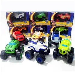 Hot Sell Anime Blaze Monster Machines Cartoon Pvc Car Toy Action Figure Model Children Birthday Gifts