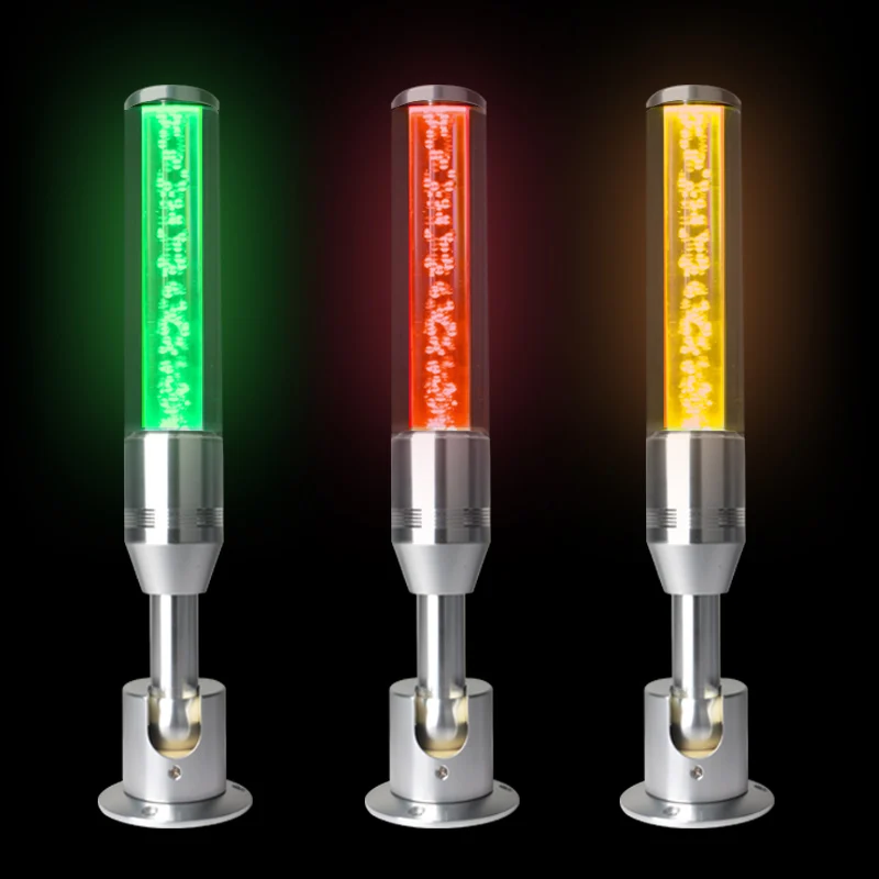 Crystal Bubble Indicator Lamp 3 Colors in 1 layer Machine Warning Lamp Workshop Signal Buzzer 24V Alarm Caution Sound Safe Light