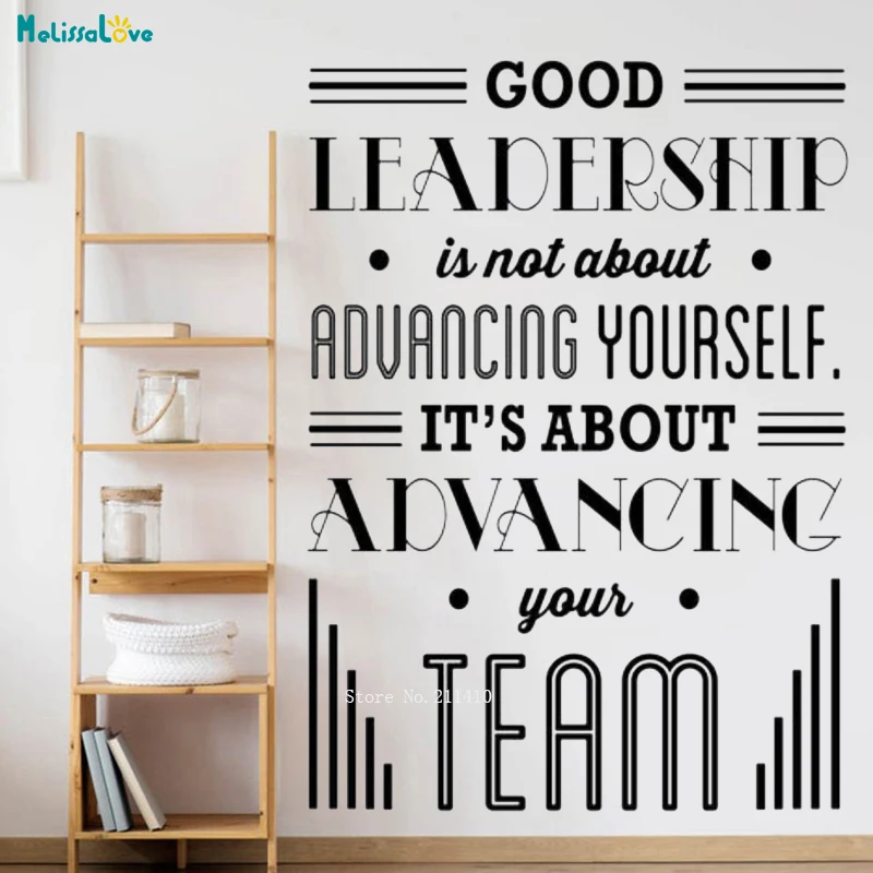 Good Leadership Is Not About Advancing Yourself Quotes For Office Wall Art Motivational Decor Success Gift for Boss YT3425