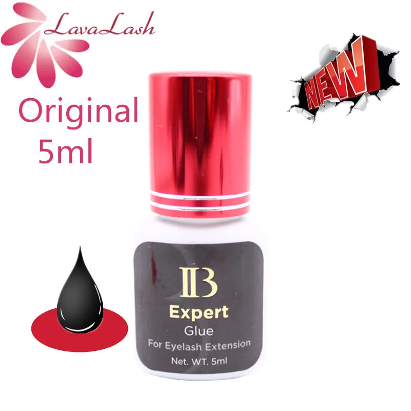 5ml IB Expert Glue 1-2s Dry Time Eyelash Extensions Glue Korea Original  Extra Strong Lashes Adhesive Wine red cap Lash Tool